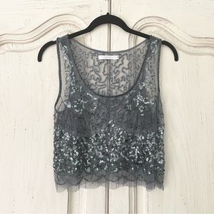 LF Milau Embellished Crop Top